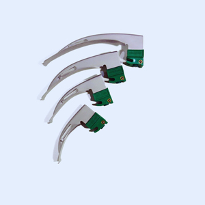 Ensemble de laryngoscope LED avec lames en acier inoxydable rechargeables, dispositif médical, laryngoscope métallique conventionnel - Product Image 3