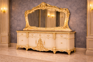 Bespoke Maharaja Style Luxury Mansion 8 Seater <b>Dining</b> <b>Table</b> Set Classic European Style Gold Finish <b>Dining</b> Room Furniture USA - Product Image 4