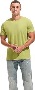 T-shirt d'été à manches courtes pour homme, léger, personnalisable sur le devant, 100 % coton respirant, écologique, coupe classique – Meilleures ventes - Product Image 4