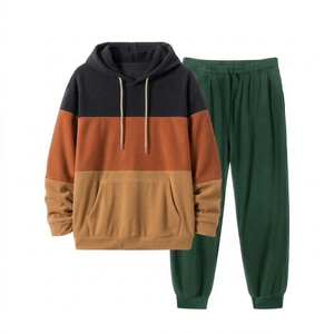 Fabricante de Chándales OEM, Servicio de Impresión de Logotipo Personalizado, MOQ, Crea Tu Propia Marca, Muestra de Ropa, Sudadera con Capucha y Pantalones Deportivos de 2 Piezas con Lavado Ácido - Product Image 3