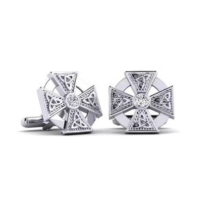 Boutons de manchette minimalistes en or 9 carats de luxe, boutons de manchette en or minimalistes, bijoux simples pour hommes, boutons de manchette modernes, design épuré - Product Image 3