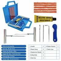 Kit de réparation de pneus Meilunmei 57 pièces, outil de réparation de pneus crevés robuste pour voiture, camion, moto, réparation d'urgence des pneus