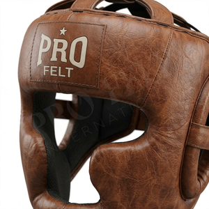 Hot Sale Customized Embroidery Logo Leather Boxing <b>Head</b> Guard Full Face Protection MMA <b>Training</b> Sparring Gear Competition Pads - Product Image 4