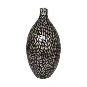 Handcrafted Luxury Mother of Pearl Table <b>Vase</b> Round Decorative Flower <b>Vase</b> Minimalist Design Living Room Home Decor Vietnam - Product Image 1