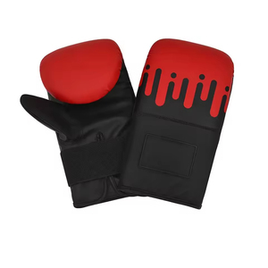 Guantes de Grappling MMA de Cuero Sintético PU, Medios Dedos, Profesionales, para Entrenamiento de Fuerza, con Correa de Muñeca Ajustable y Antideslizante - Product Image 4