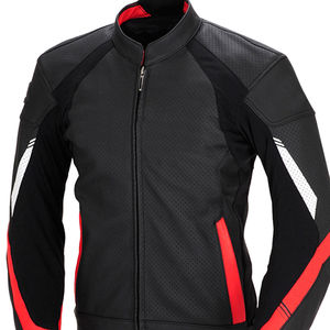 Nouvelle arrivée, veste en cuir de moto à fermeture éclair, veste de moto à la mode, veste de moto personnalisée imprimée - Product Image 4