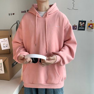 Men's New Fashion Winter Pullover Heavy Weight <b>Thick</b> <b>Fleece</b> Oversized Solid Hoodies Custom Logo Printing Plain Dyed Stonewashed - Product Image 5