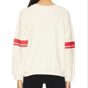 Sweat-shirt décontracté pour femme, col rond, manches longues, en molleton 100 % coton biologique, écologique, sans doublure, coupe oversize, vente en gros pour l'hiver - Product Image 2