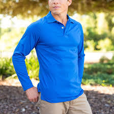 Camisa polo de manga larga de mezcla de algodón elegante, diseñada para entornos de trabajo modernos y venta al por mayor de textiles a gran escala - Product Image 2
