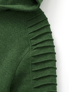 Ensemble de survêtement décontracté pour homme, tricoté, uni, à capuche, col rond, deux pièces, respirant, style hip-hop, multi-poches, automne - Product Image 5