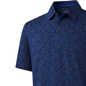 Polo de golf pour homme en tissu durable, manches courtes, vêtements de sport décontractés, polo de golf à vendre - Product Image 3