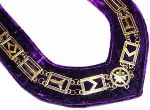 Chaîne de collier maçonnique personnalisée en métal de qualité supérieure avec porte-bijou décoratif, finition argentée et design personnalisé - Product Image 6