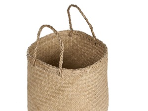 Juego de 2 Cestas Redondas de Seagrass Natural Hechas a Mano, Cestas de Almacenamiento Ecológicas al por Mayor, Hechas en Vietnam - Product Image 4
