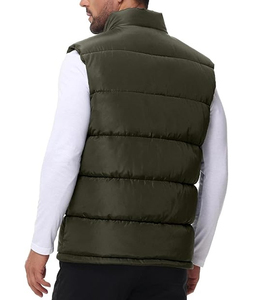 Digital Print Men's <b>Winter</b> Casual Puffer Vest-<b>Waterproof</b> Breathable Outerwear with Custom Design & High Quality 100% Polyester - Product Image 3