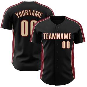 Camiseta Deportiva de Béisbol Estampada en Oferta, con Malla Transpirable, Logotipo Personalizado, Nombre y Número, Directo de Fábrica - Product Image 1