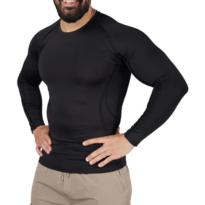 Camiseta de Protección Solar para Hombre, Fabricación Personalizada, Transpirable, Suave, de Manga Larga, para Natación y Surf, Servicio OEM - Product Image 1