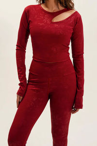 Ensemble de yoga personnalisé pour hommes, grande taille, avec strass, tenue de sport sans couture 2 pièces (soutien-gorge et legging), confortable, OEM - Product Image 3