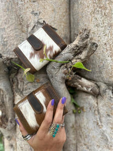 หนัง Cowhide จริงหนังคลัทช์การออกแบบใหม่มีสไตล์หลายใช้ตะวันตกขายร้อนหนัง Cowhide จริงกระเป๋าสตางค์ขนาดเล็กสําหรับผู้หญิง - Product Image 2