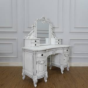 Coiffeuse européenne française en bois massif - Product Image 2