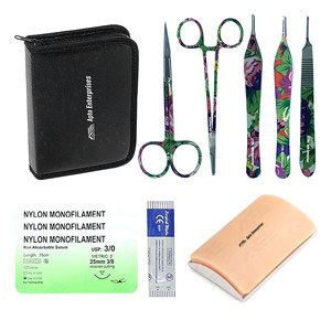 Medic Instruments Basis Of Surgical Instruments <b>Suture</b> Practice <b>Kit</b> Medical Students And Professionals Surgical Instruments - Product Image 1