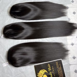 Raw recto 5x5 cierre peluca HD mujeres vietnamitas pelo listo para enviar FEDEX DOBLE TEJIDO extensiones no REMY Cloudyhaircollection - Product Image 3