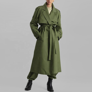 Abrigos de lana largos sin cuello para mujer, chaqueta de invierno para mujer - Product Image 5