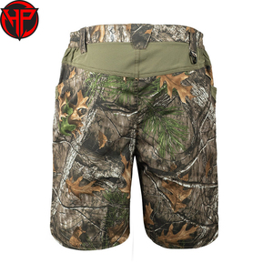 Pantalones Cortos de Caza de Camuflaje al por Mayor, Deportivos, Transpirables, 100% Poliéster, con Múltiples Bolsillos y Cordón Ajustable, para Pesca y Actividades al Aire Libre - Product Image 2