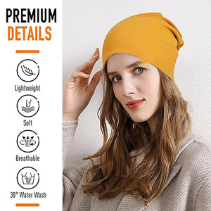 Vintage Ribbed Knit Beanie-Unisex Winter <b>Warm</b> <b>Hat</b> Soft Stretch Spandex/Cotton Minimalist Streetwear Essential - Product Image 2