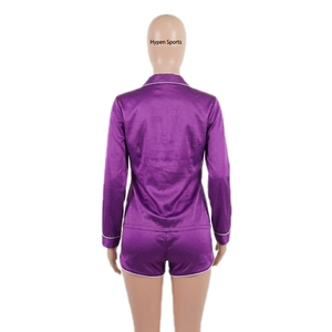 Pjs Sets Pijamas Conjuntos Mujeres Venta al por mayor Modal Ropa de dormir Sleep & Lounge Wear Custom Cotton Ladies Pijamas suaves de manga larga - Product Image 4