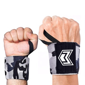 Customized Grey Camouflage Elastic 18" Long <b>Wrist</b> Wraps for Weight Lifting Unisex Power Lifting <b>Wrist</b> Wraps Fitness <b>Wrist</b> <b>Bands</b> - Product Image 2