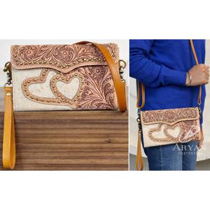 กระเป๋าถือสะพายไหล่แฟชั่นดีไซน์ใหม่ปี 2026 กระเป๋าถือขนาดเล็กสำหรับผู้หญิง ทำจากหนังวัวแท้ พร้อมกระเป๋าใส่เงิน - Product Image 1