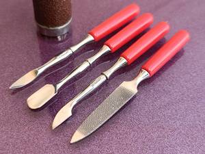 Classic Manicure Kit With Red Handles Stainless Steel Tools Portable <b>Nail</b> Care Set For Adult Manicure - Product Image 3