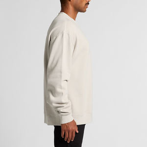 Sweat-shirt surdimensionné personnalisé avec logo brodé, nouveau design léger, fabrication OEM, pour hommes - Product Image 5