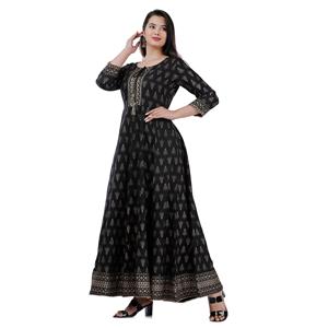 Traje Salwar Informal de Uso Diario Aarti Fashion, Tejido de Tela, Silueta en A, Lavable, con Cintura Natural, Estilo Sencillo - Product Image 3