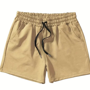 Pantalones Cortos de Moda para Hombre, Color Sólido, 100% Poliéster, Cintura Baja, Elásticos, Casuales, Transpirables, de Secado Rápido, Ecológicos - Product Image 1