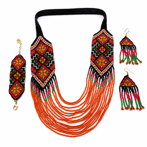 Collar de Cuentas de Vidrio Hecho a Mano, Joyería de Moda Colorida, Collar Boho para Mujer, Regalo y Uso Diario - Product Image 1