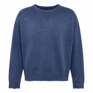 Sudadera con Capucha Personalizada, Estilo Vintage, Lavada y Desgastada, Color Sólido |   Sudadera de Felpa Francesa Gruesa, Corte Regular, 100% Algodón - Product Image 1