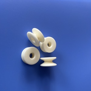 Filo Anti-statico resistente all'usura in ceramica anello guida rulli ruota allumina Zirconia ceramica parte processo di lucidatura - Product Image 1