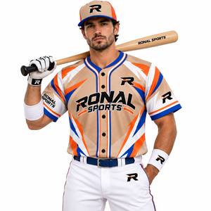 Camiseta de Béisbol RONAL SPORTS para Hombre, Manga Corta, Sublimada, con Estampado '23' en la Espalda, Absorbe la Humedad, Ajuste Atlético, para Todas las Temporadas - Product Image 3