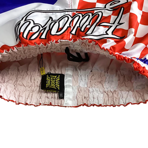 กางเกงมวยไทยสั่งทำพร้อมโลโก้สำหรับสโมสร - ระบายอากาศได้ดี แห้งเร็ว เหมาะสำหรับผู้ใหญ่ทั้งชายและหญิง ใช้สำหรับชกมวยและศิลปะการต่อสู้ - Product Image 6