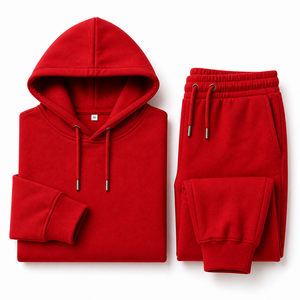 Ensemble de survêtement oversize en coton, pantalon de jogging ample, ensemble de survêtement en molleton personnalisé pour homme - Product Image 6