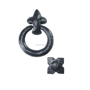 2026 Timbre decorativo para puerta, anillo giratorio, negro antiguo - Product Image 1