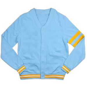 เสื้อคาร์ดิแกนคอวีผู้ชายแบบสั่งทำพิเศษ ผ้าหนา กันยับ สีทองประกาย ตกแต่งกระดุมด้านหน้า สำหรับฤดูหนาว เหมาะสำหรับกลุ่มเพื่อนร่วมงาน - Product Image 1