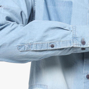 Lightweight Casual <b>Men</b> <b>Jeans</b> <b>Shirts</b> With Smooth Texture Relaxed Shape And Breathable Fabric Perfect <b>For</b> Daily Comfort - Product Image 6