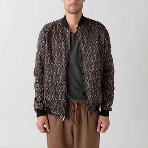 แจ็คเก็ตบอมเบอร์ทรงสลิมฟิตแบบซิปสำหรับผู้ชาย ดีไซน์ใหม่ ผลิตในปากีสถาน คุณภาพสูง สำหรับผู้ใหญ่ ขายส่ง - Product Image 1