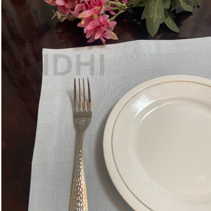 Manteles Individuales de Lino Blanco Puro Ridhi, Ecológicos, Reutilizables, Manteles de Tela Personalizados para Mesa de Comedor, Venta al por Mayor para Hoteles y Bodas - Product Image 2