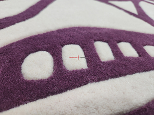 พรมปูพื้นทรงกลมแบบใหม่ พรมทัฟท์สั่งทำ พรมทัฟท์ทำมือจากขนแกะนิวซีแลนด์ พรมขนาดใหญ่สำหรับห้องนั่งเล่น ห้องเด็ก พรมที่เหมาะสำหรับสัตว์เลี้ยง - Product Image 3