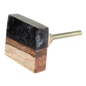 Handmade Premium Quality Dark Slate Grey Resin Wooden Modern Eco-Friendly Drawer Knobs Dresser <b>Pulls</b> Cabinet <b>Door</b> <b>Handles</b> - Product Image 3