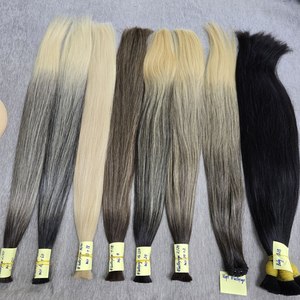 Extensiones de Cabello Humano Virgen Vietnamita Dream Hair, Tejido Doble a Máquina, Peso Personalizable, Logotipo, Liso Natural, Colores Mixtos - Product Image 2