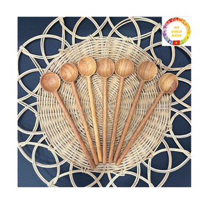 Cuchara de madera |   Cuchara de Café de Bambú |   Tamaño Pequeño |   Utensilios de Cocina Reutilizables |   Precio de Fábrica - Product Image 3